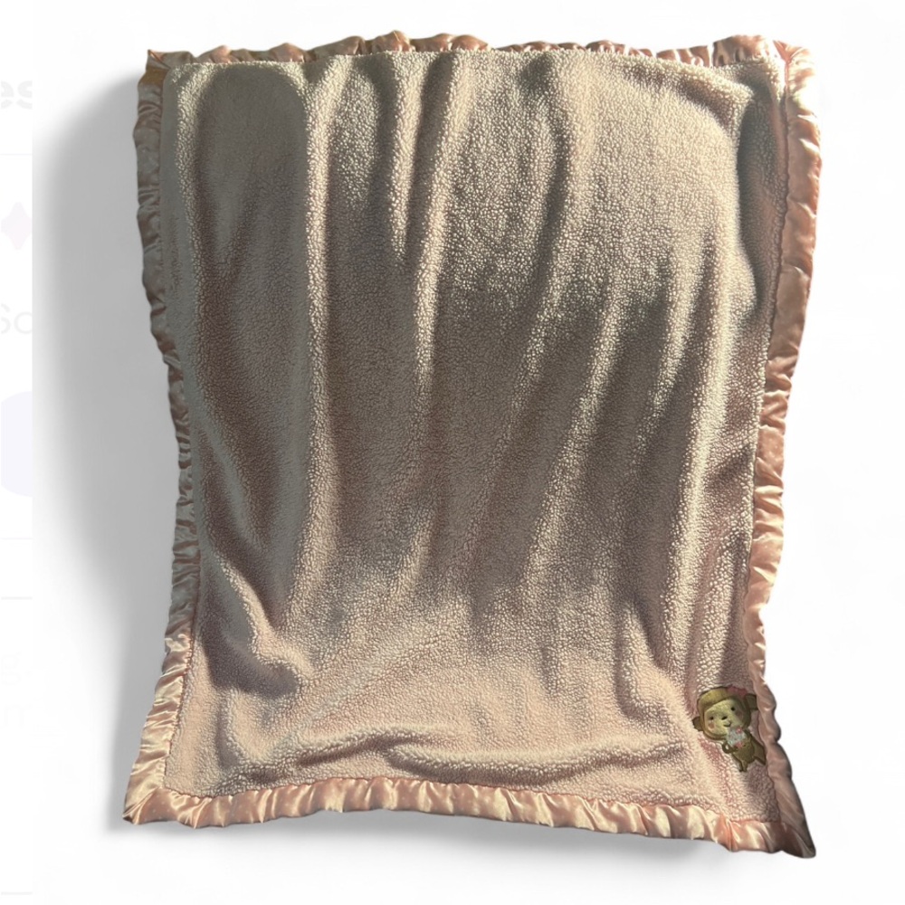 Cream pinkish Baby Blanket